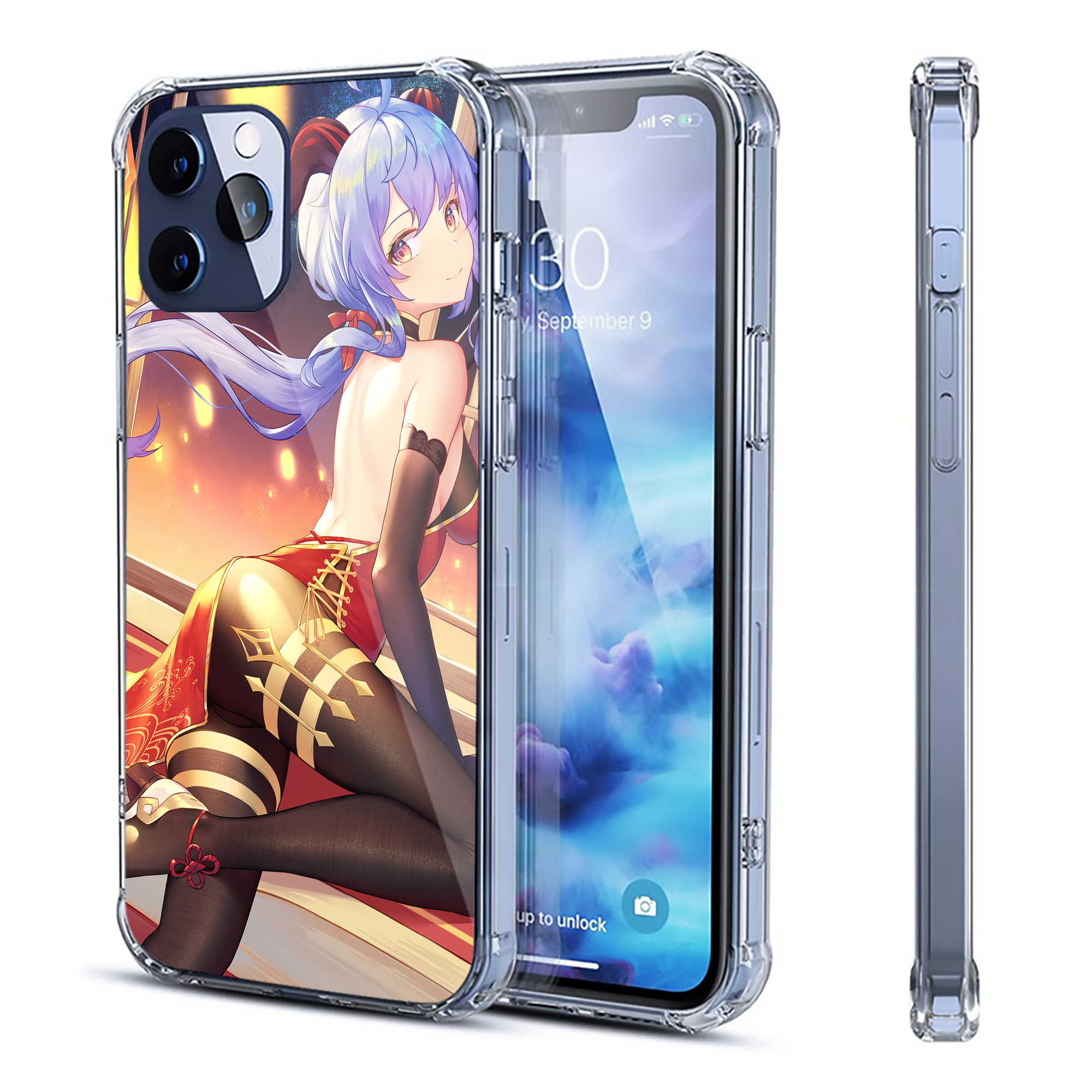 げんし神 genshin 【iPhone 12シリーズ対応】透明スマホケース（クリアソフトケース）